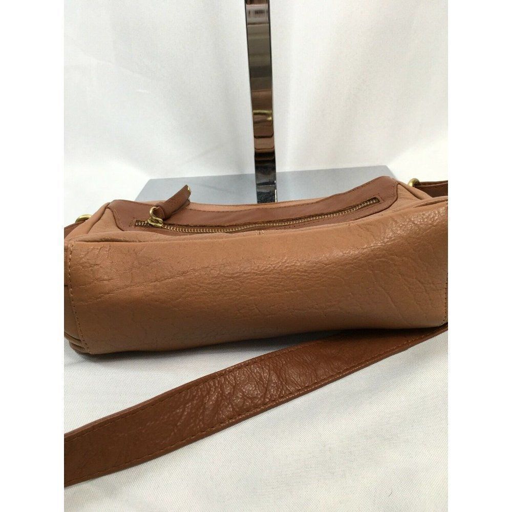 GREAT American Leather Works Crossbody Shoulder Bag Purse Handbag Tan Brown VGC - Picture 9 of 9